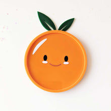 Load image into Gallery viewer, Little Cutie Orange Catch All Tray / Coaster
