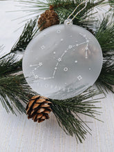 Load image into Gallery viewer, Scorpius Astrology Christmas Frosted Acrylic Ornament