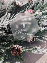 Load image into Gallery viewer, Personalized Family Name Christmas Ornament - Hex

