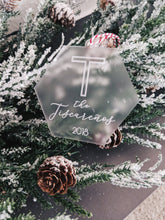 Load image into Gallery viewer, Personalized Family Name Christmas Ornament - Hex AALVO