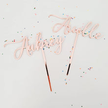 Load image into Gallery viewer, Custom Name Cake Topper AALVO