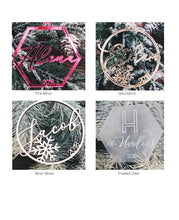 Load image into Gallery viewer, Hexagon Personalized Ornament AALVO