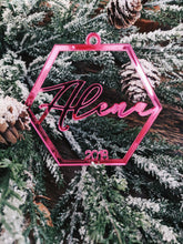 Load image into Gallery viewer, Hexagon Personalized Ornament AALVO