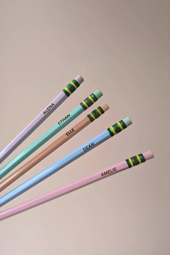 custom name pastel pencils
