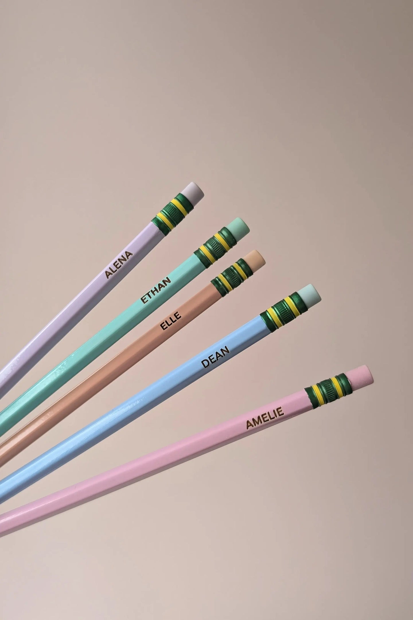 custom name pastel pencils