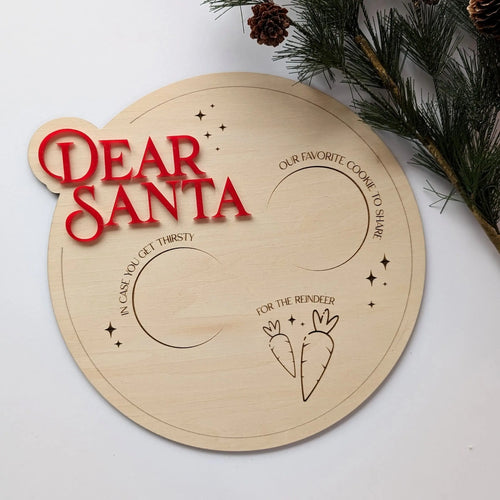 Dear Santa Milk and Cookie Tray AALVO