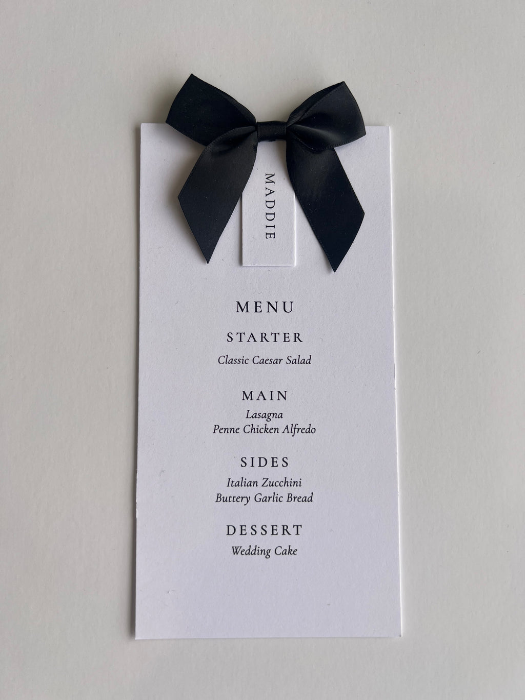 Name + Ribbon name cards
