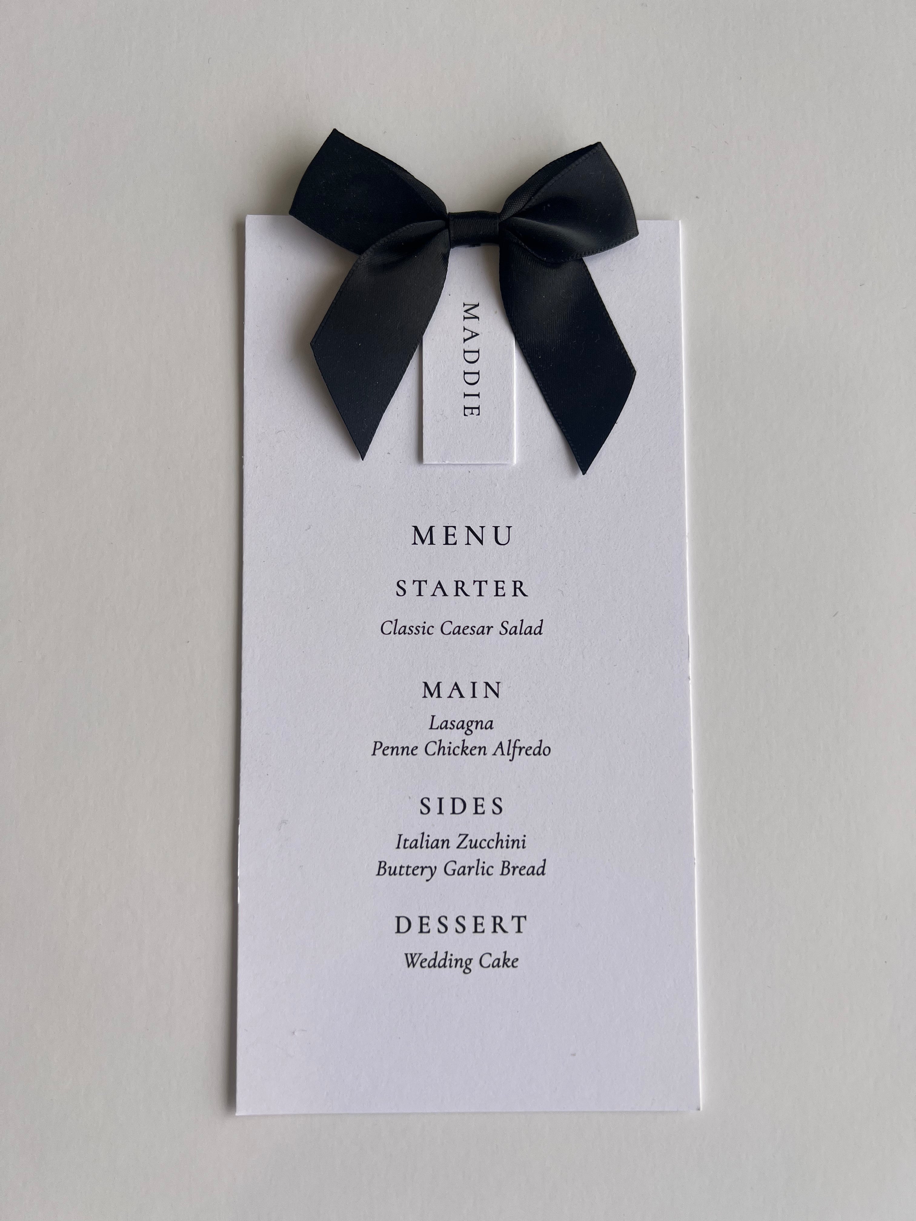 Name + Ribbon name cards