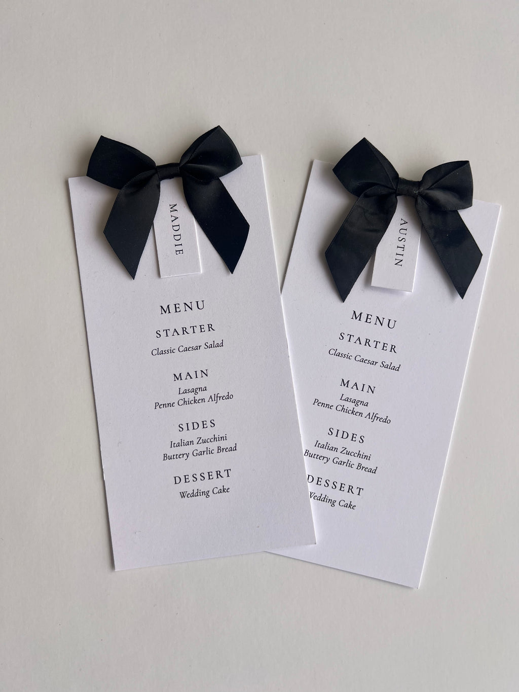 Name + Ribbon name cards