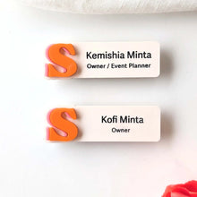 Load image into Gallery viewer, Custom Magnetic Name Tag AALVO

