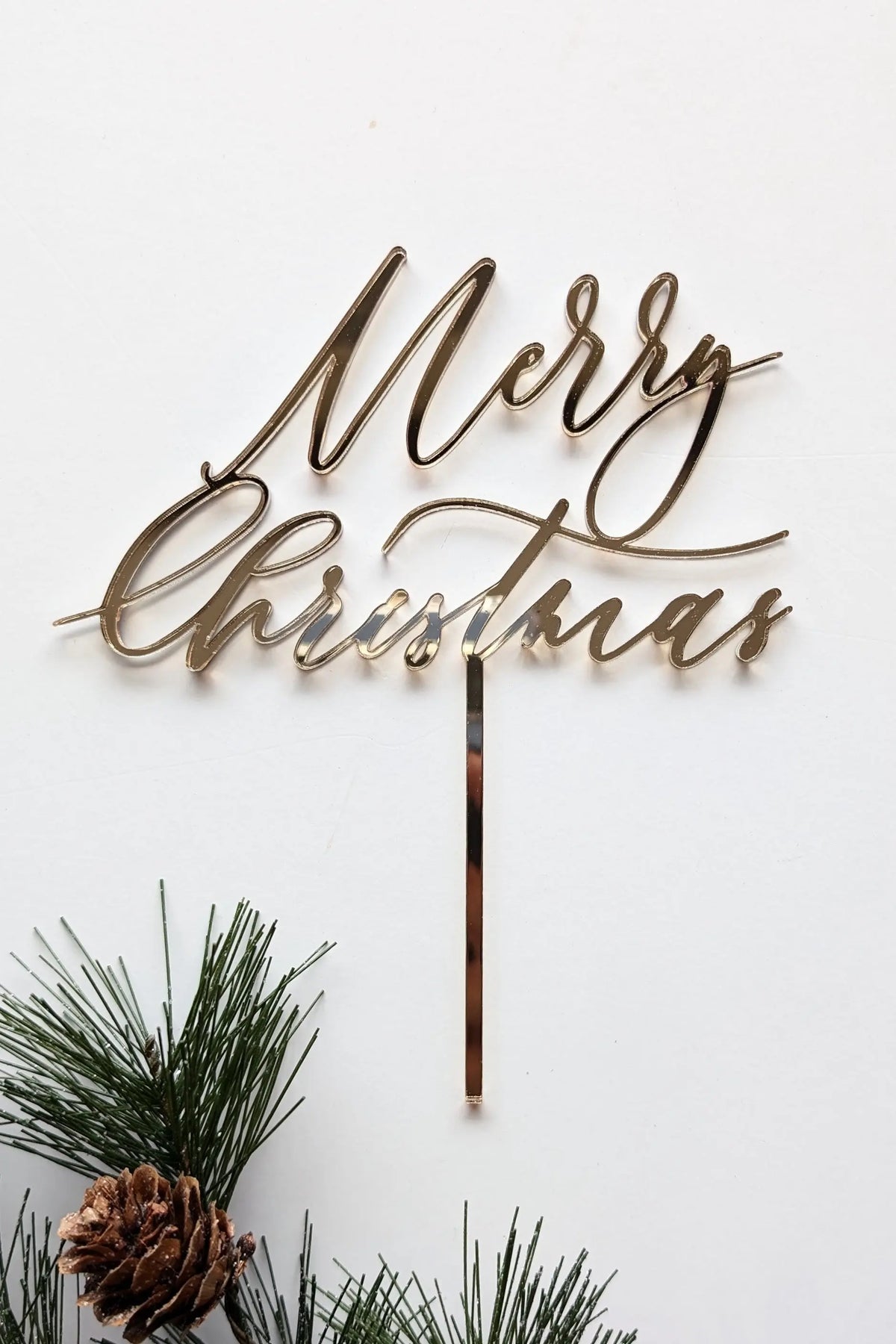Merry Christmas Holiday Cake Topper AALVO