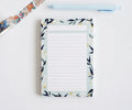 Mint Floral Lined Notepad AALVO