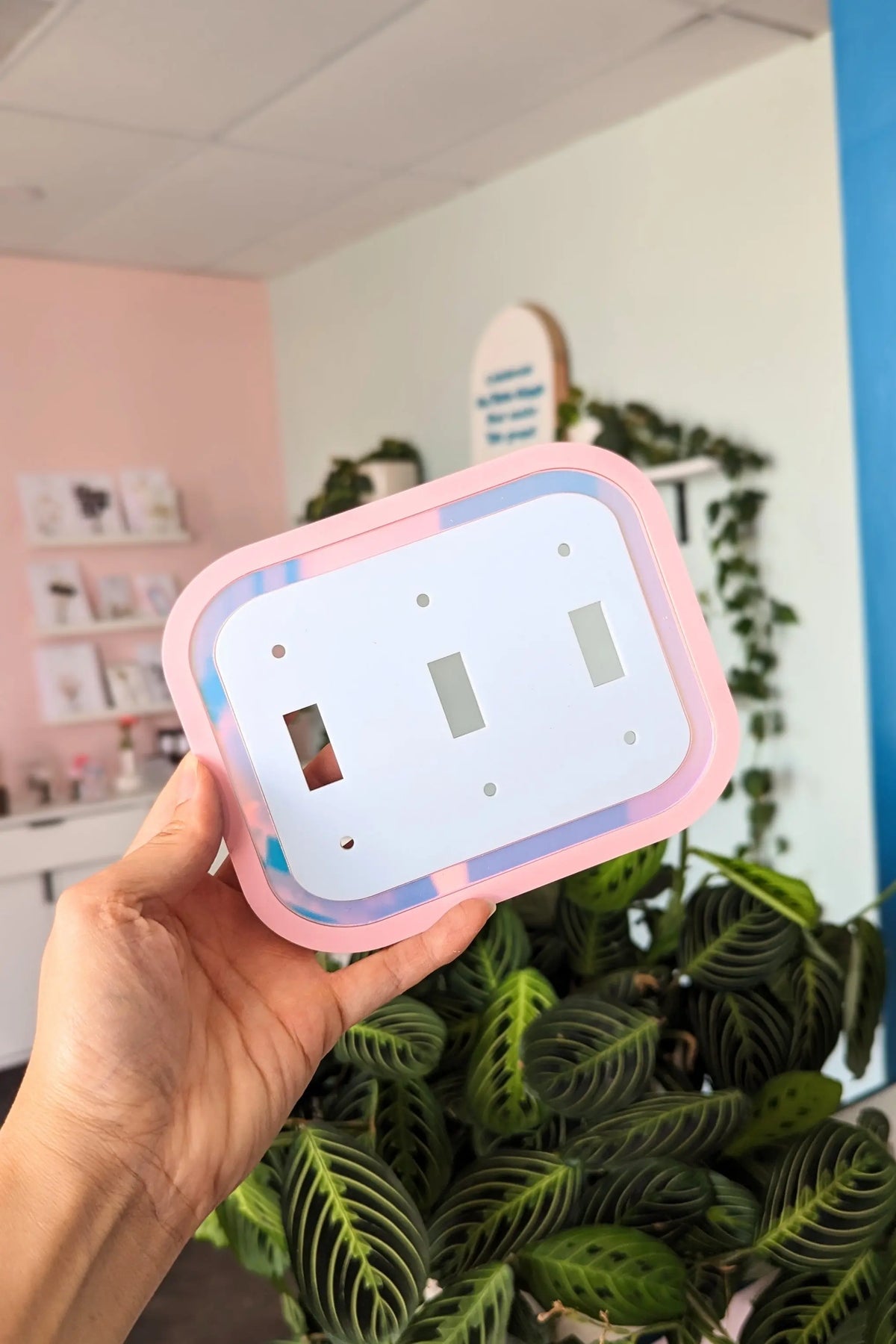 Oval Iridescent Light Switch Cover AALVO