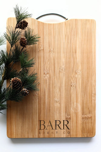 Personalized Bamboo Cutting Board - Large Rectangular AALVO