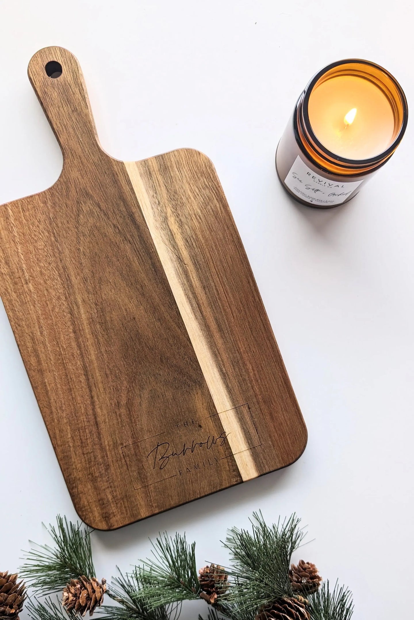 Personalized Charcuterie Board with Handle AALVO