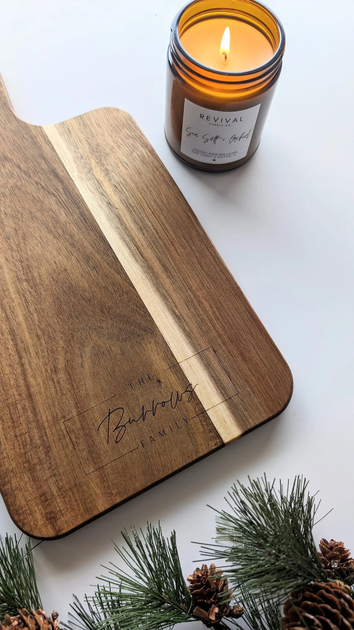 Personalized Charcuterie Board with Handle AALVO