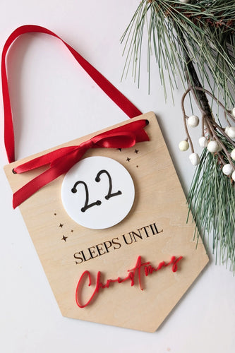 Christmas Countdown Dry Erase Sign AALVO