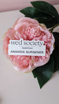 Wed Society Magnetic Name Tag