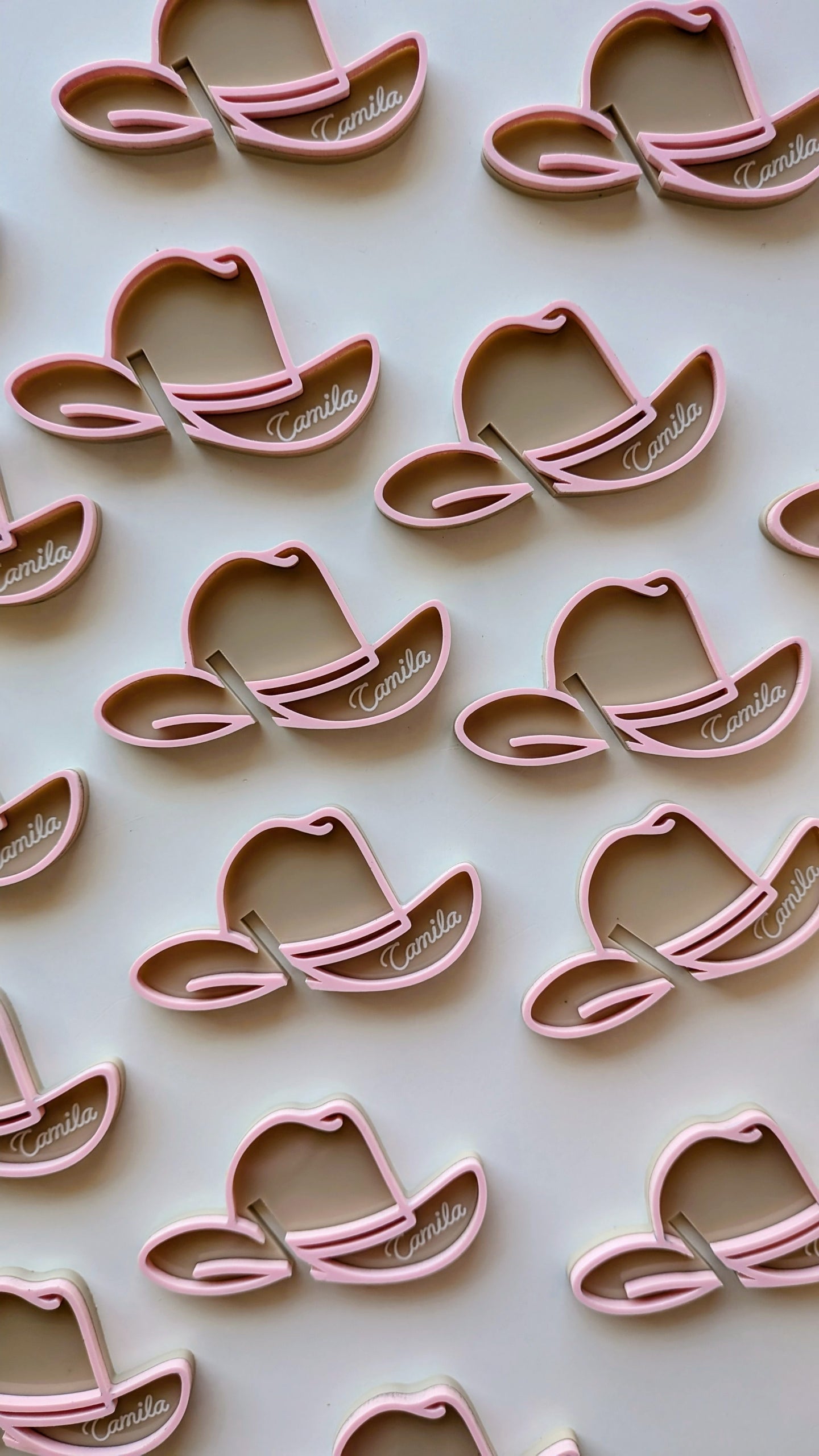 Pink Cowgirl Hat Drink Charm