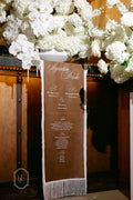 Western Chic - Leather with Fringe Bar Menu / Welcome Sign