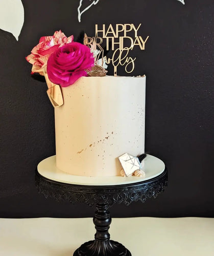 Custom Happy Birthday Cake Topper AALVO
