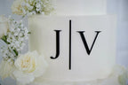 Modern Initial Monogram Cake Plaque AALVO