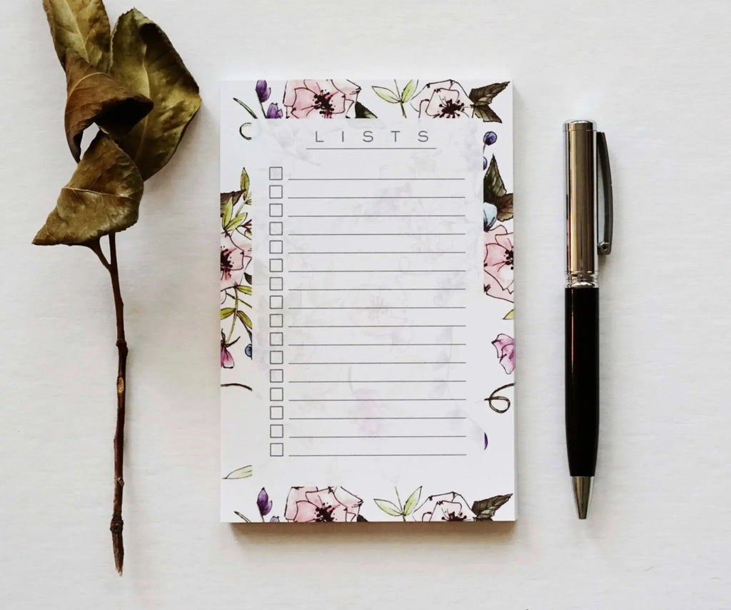 Spring Floral List Pad AALVO