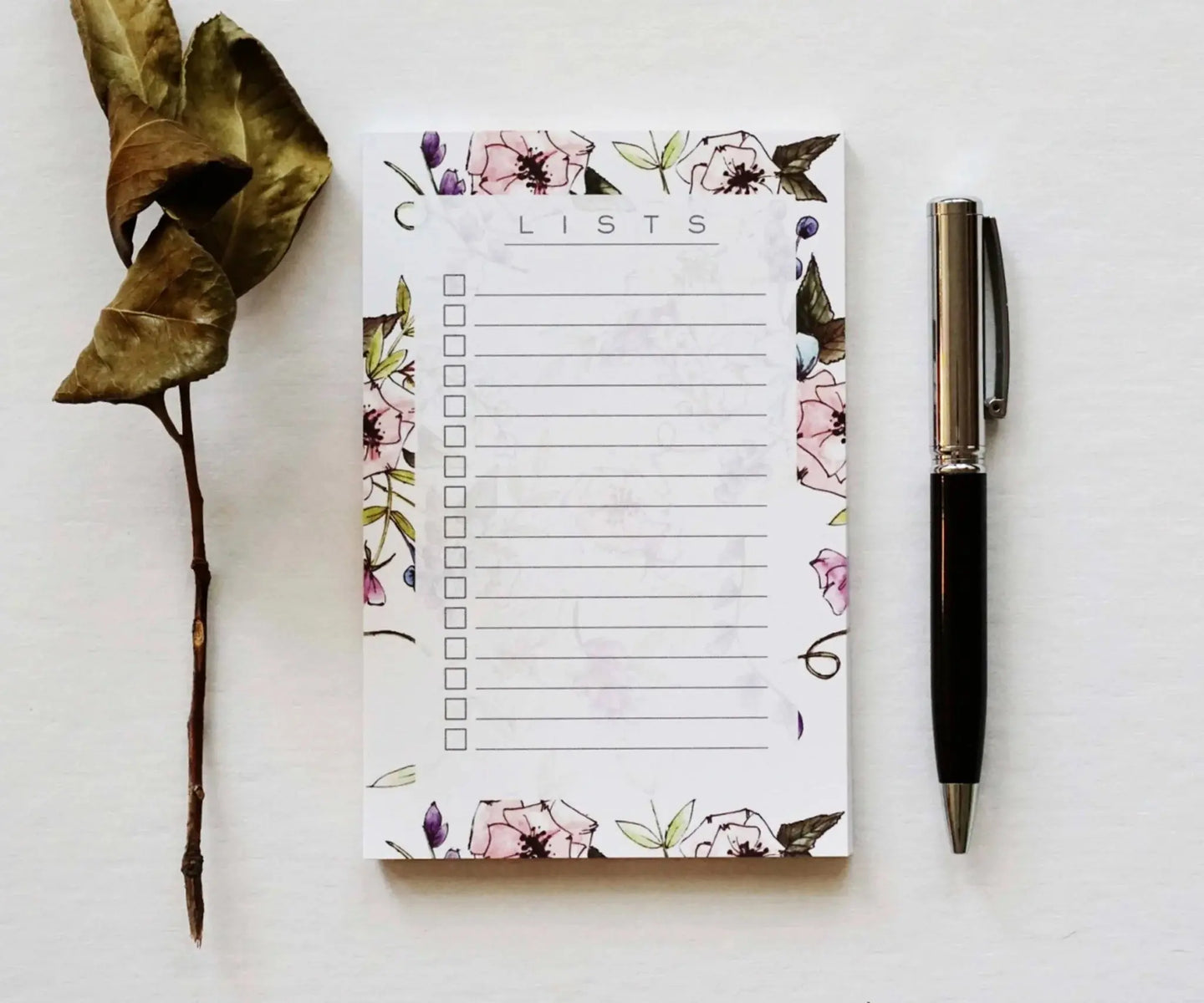 Spring Floral List Pad AALVO