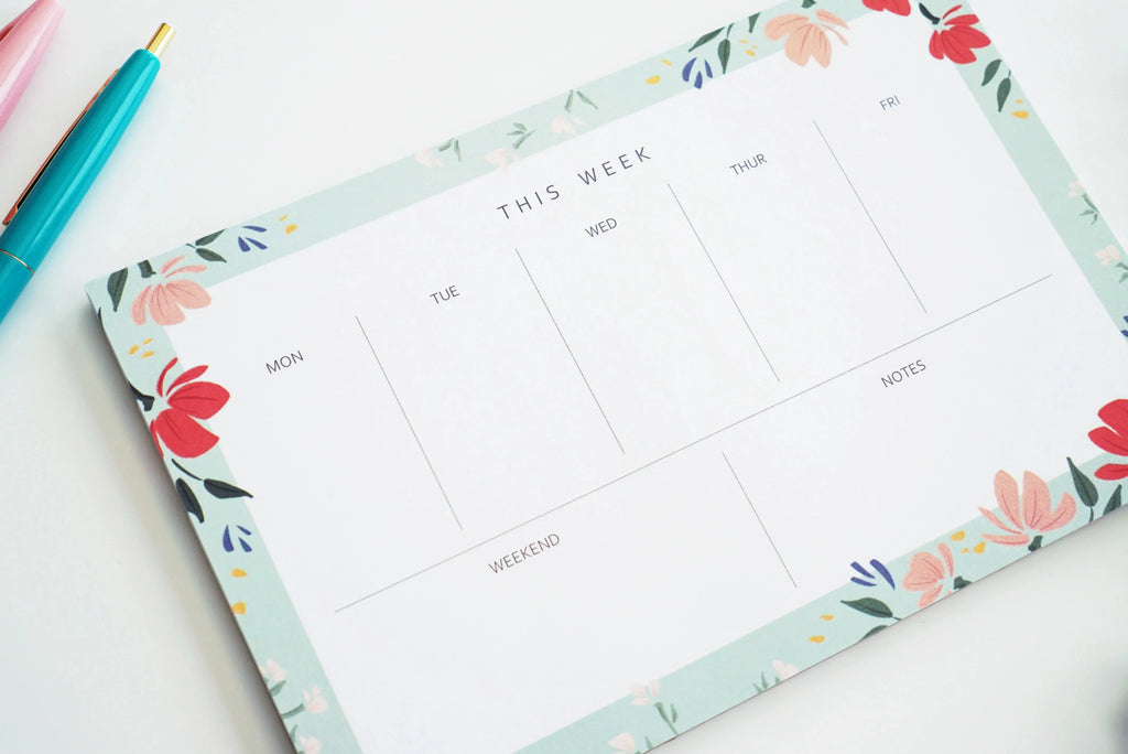 Floral Weekly Planner AALVO