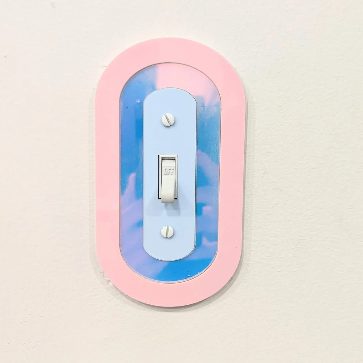 Oval Iridescent Light Switch Cover AALVO
