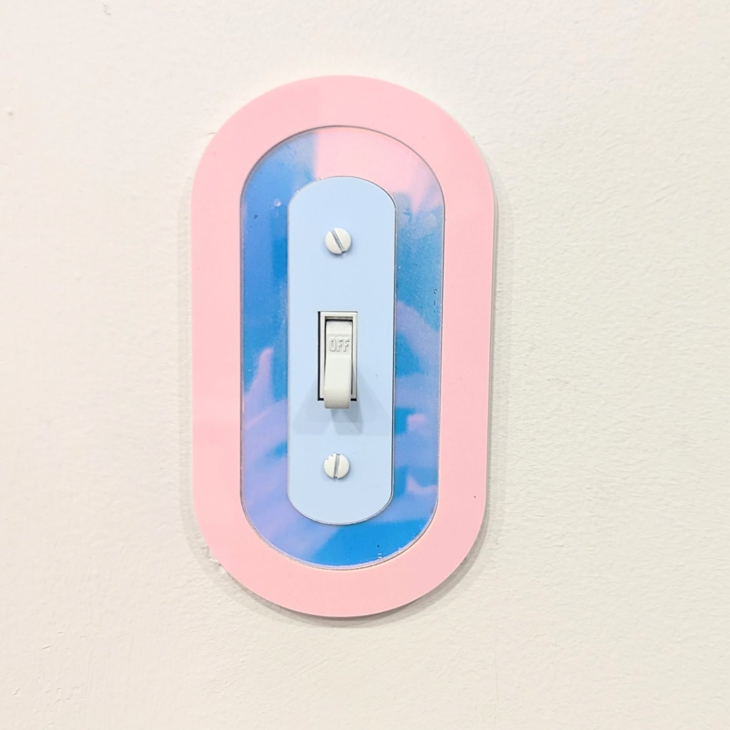 Oval Iridescent Light Switch Cover