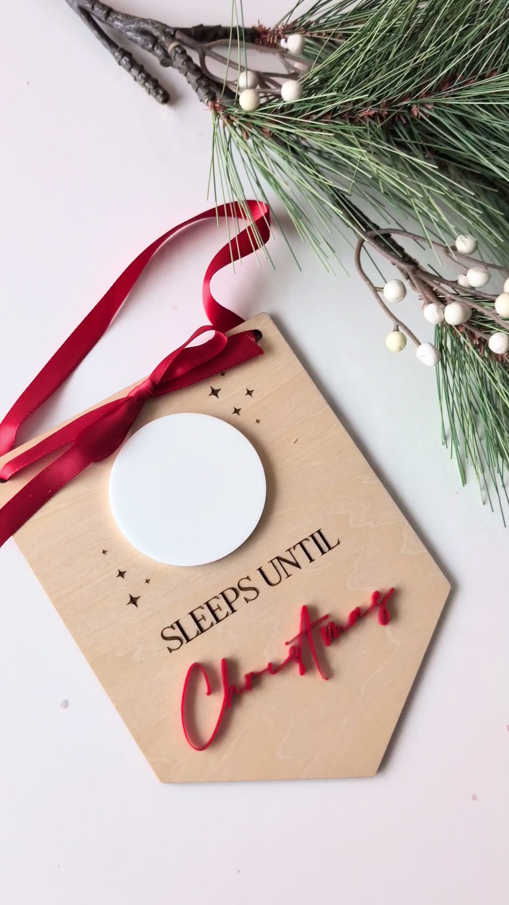 Christmas Countdown Dry Erase Sign