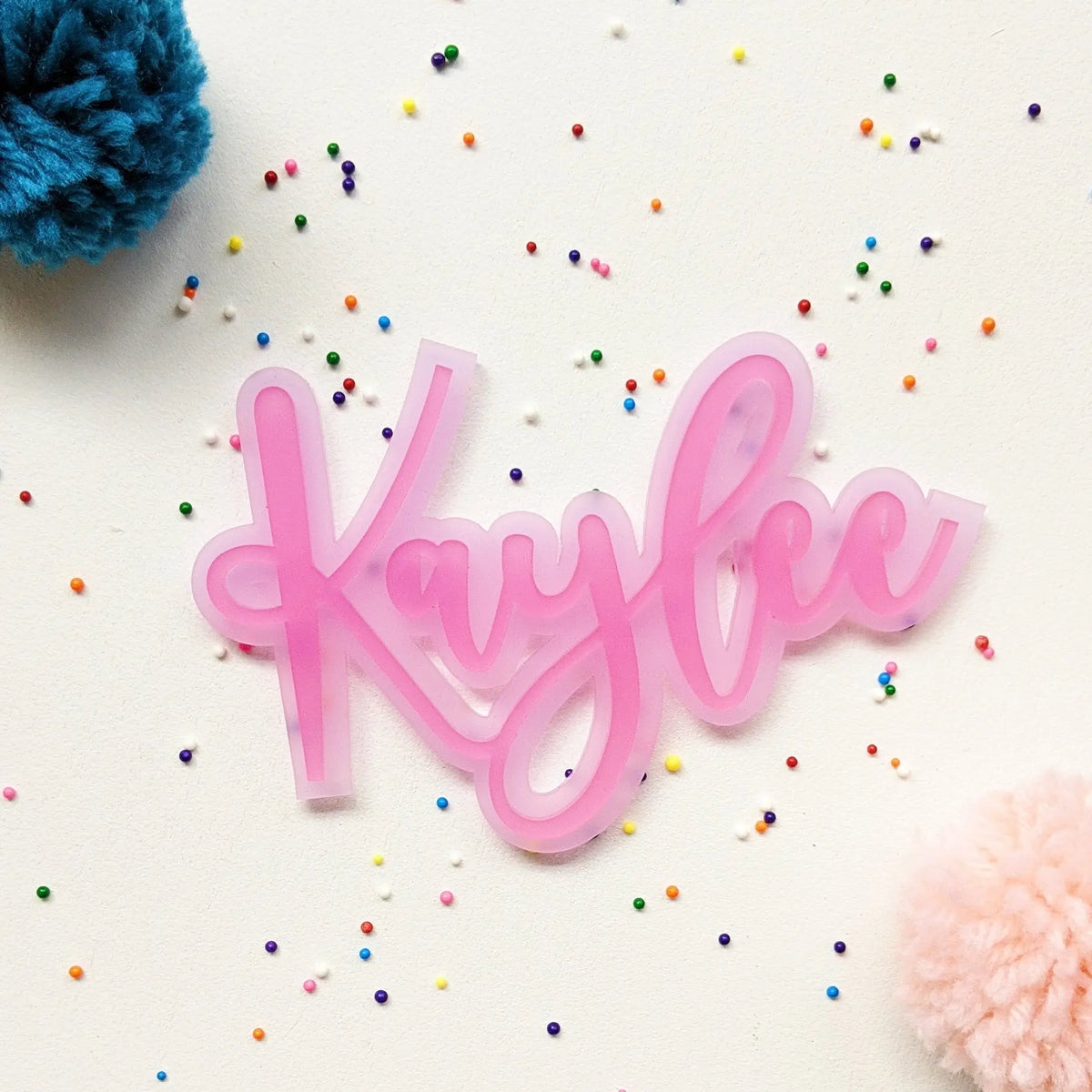 Double Acrylic Cake Plaque - Double Line AALVO