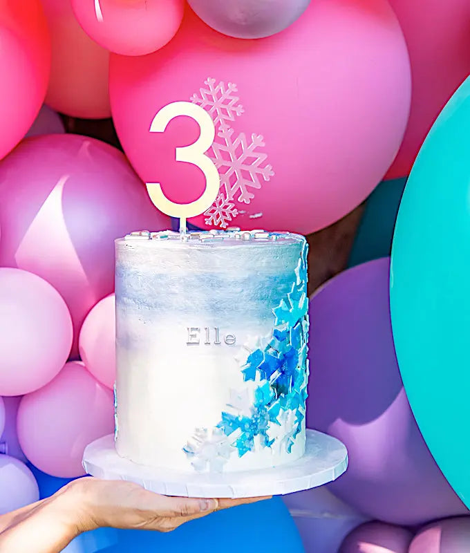 Frozen / Snowflake / Winter theme Cake Topper AALVO