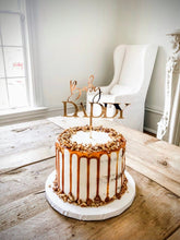 Load image into Gallery viewer, Baby Daddy Gold Acrylic Cake Topper
