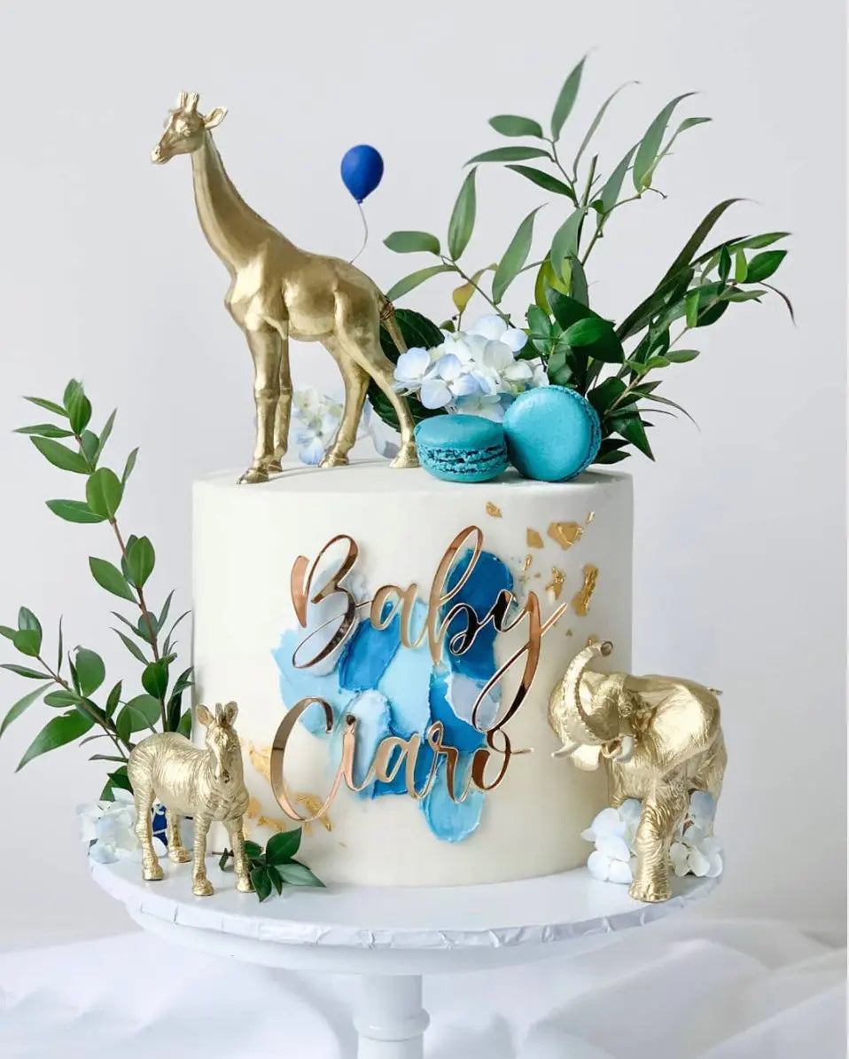 Custom Cake Plaque - Double Line