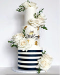 Custom Round Wedding Cake Topper AALVO