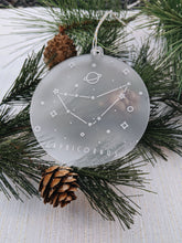 Load image into Gallery viewer, Capricornus Astrology Christmas Frosted Acrylic Ornament
