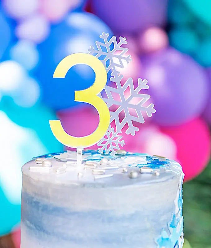 Frozen / Snowflake / Winter theme Cake Topper AALVO