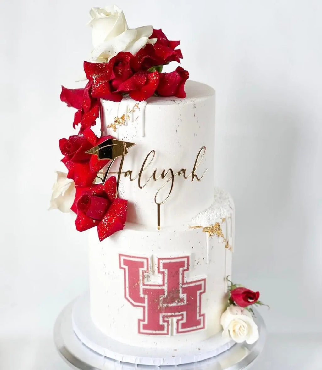 Custom Name Graduation Cake Topper AALVO