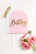 Happy Birthday Arch Cake Topper AALVO