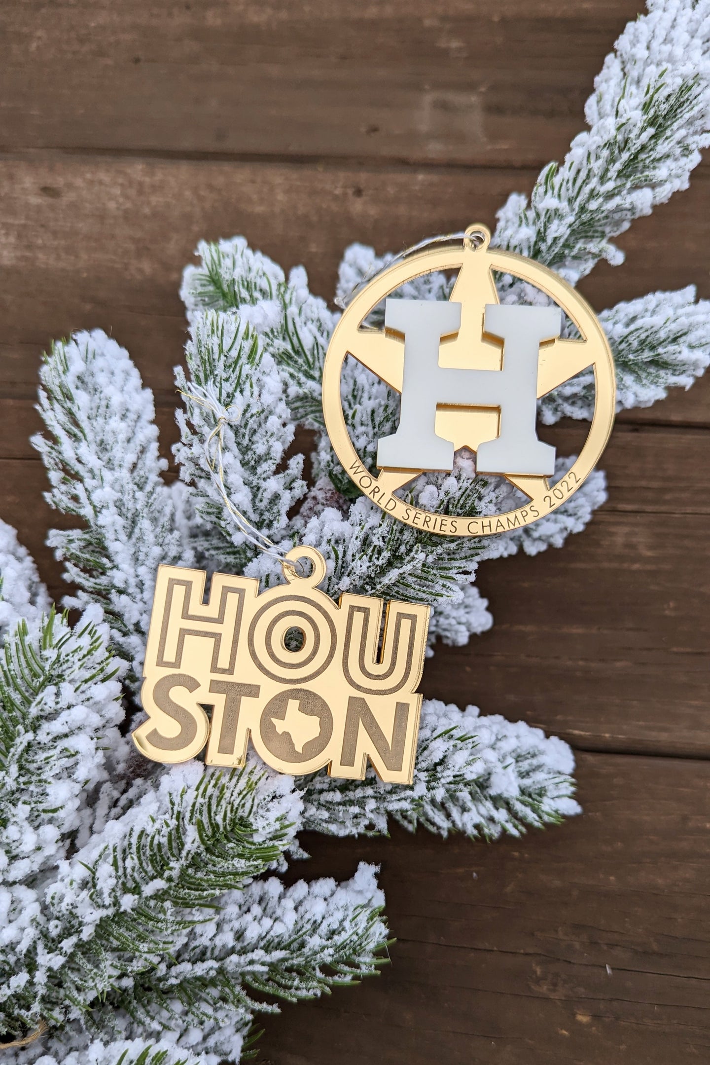 HOUSTON ASTROS Holiday Ornament Set