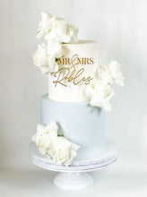 Load image into Gallery viewer, Mr &amp; Mrs Custom Wedding Cake Topper AALVO
