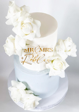 Load image into Gallery viewer, Mr &amp; Mrs Custom Wedding Cake Topper
