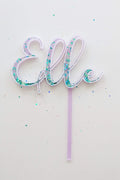 Custom Name - Glitter Filled Topper AALVO