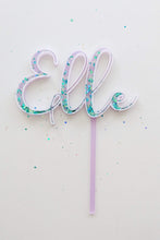 Load image into Gallery viewer, Custom Name - Glitter Filled Topper
