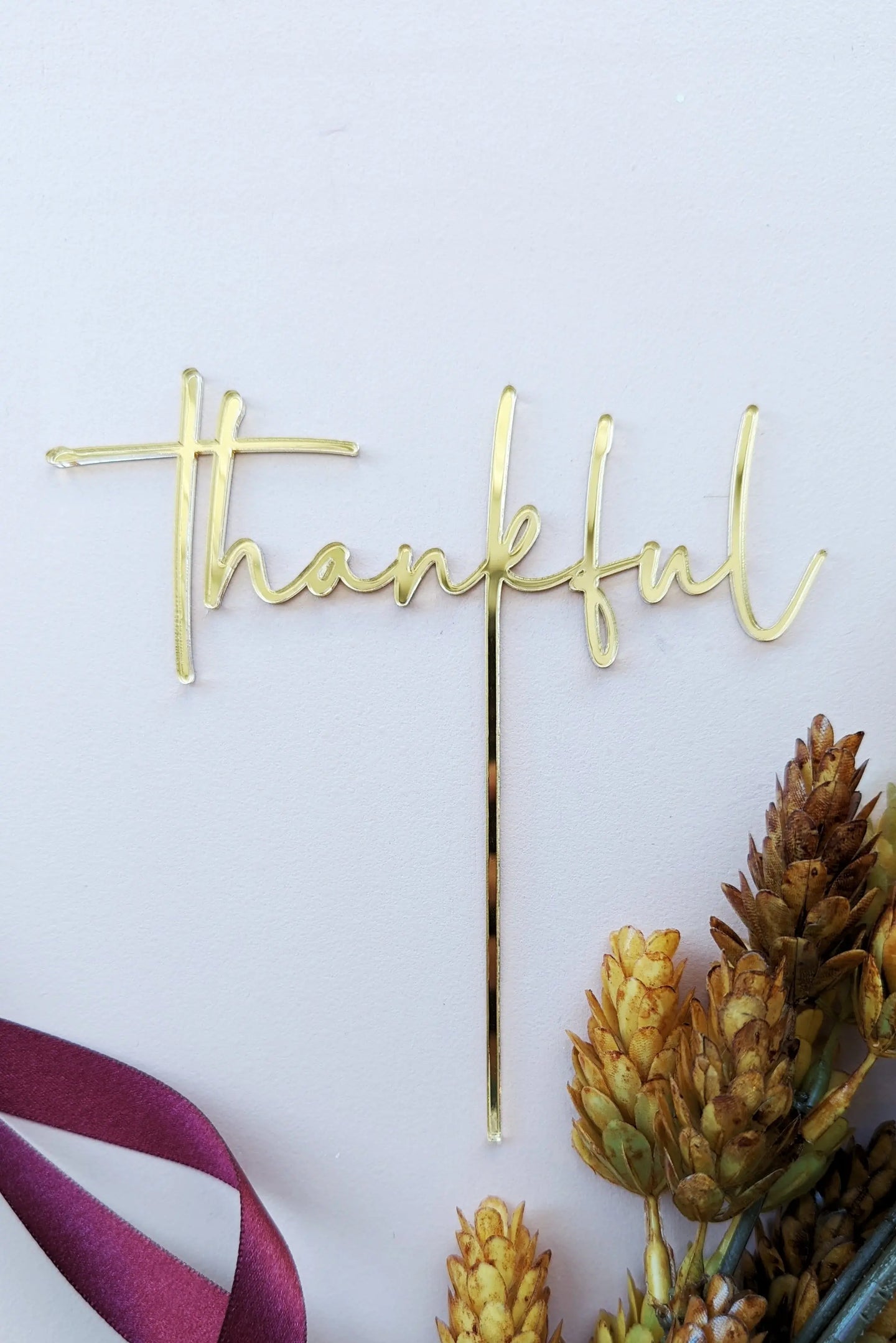 Thankful Cake Topper