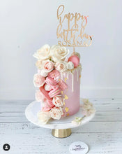 Load image into Gallery viewer, Happy Birthday Custom Name Cake Topper AALVO
