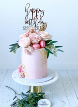 Load image into Gallery viewer, Happy Birthday Custom Name Cake Topper
