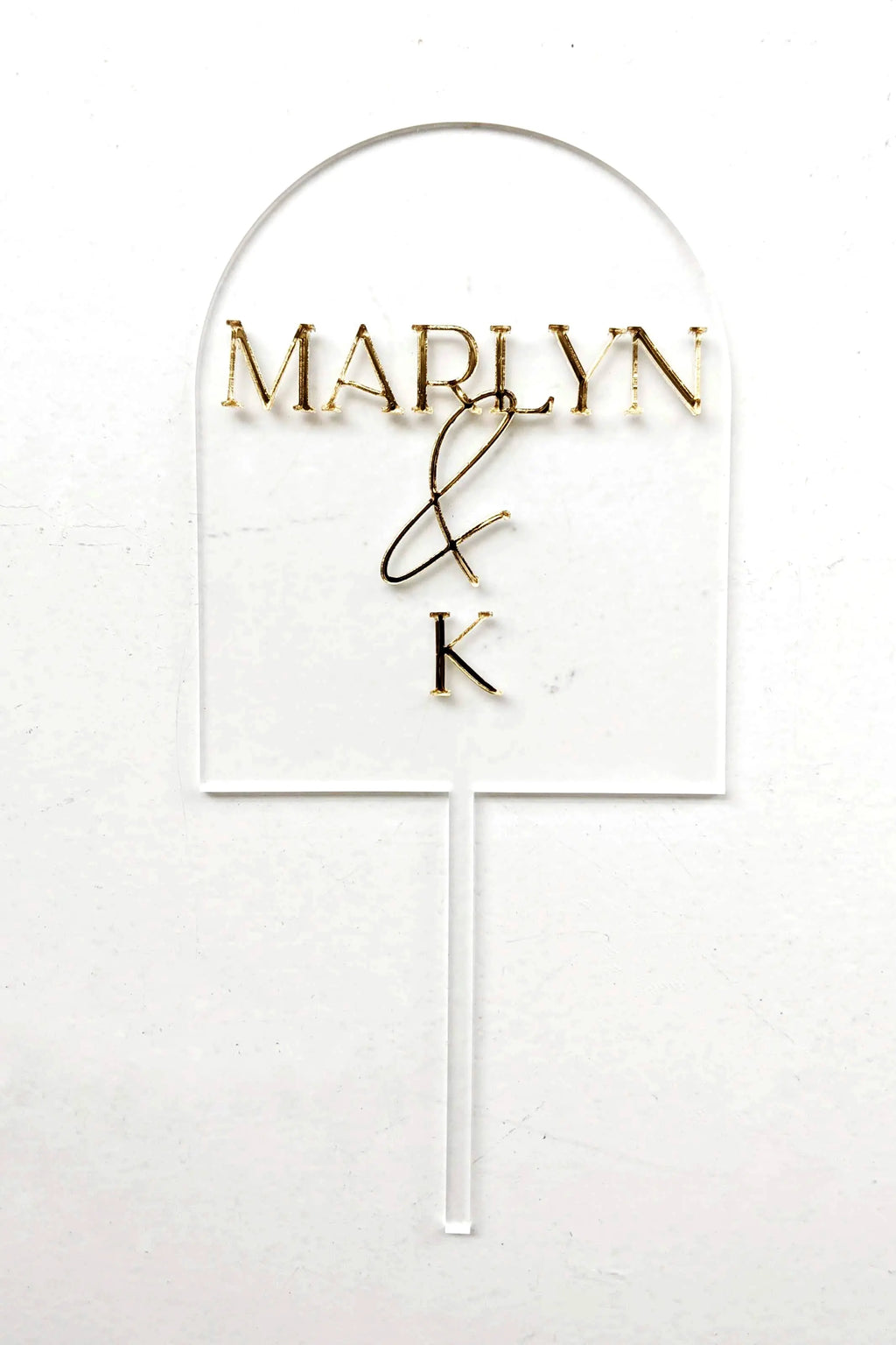 Custom Arch Wedding Cake Topper AALVO